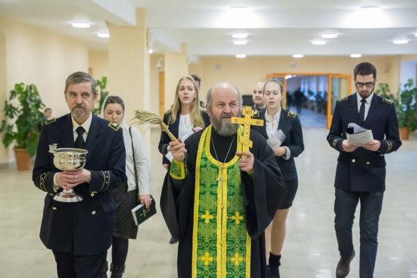 Церемония освящения Инженерного корпуса